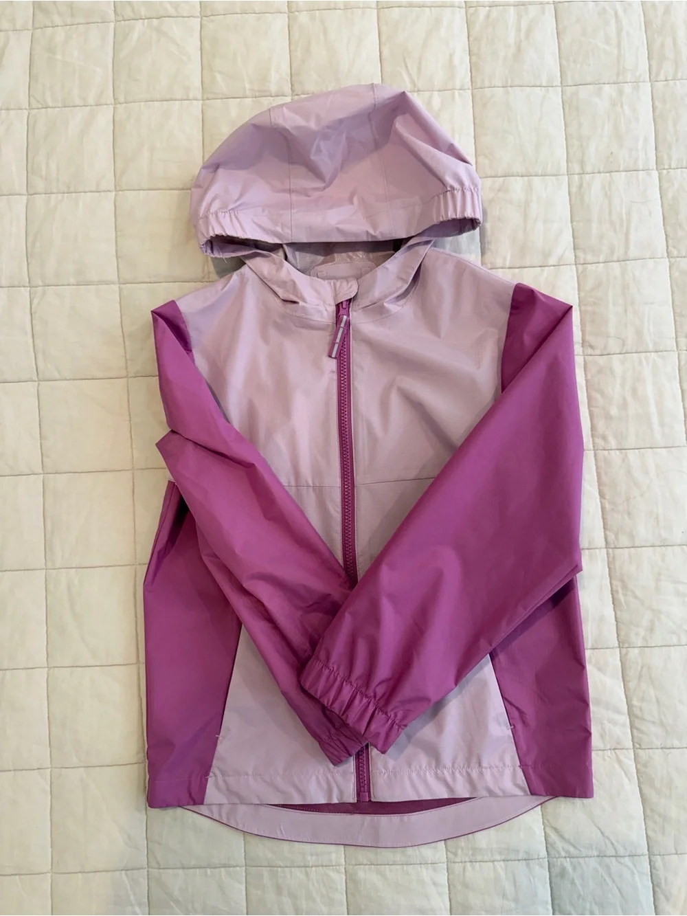 Cat & Jack - Size S (6-7) - Two toned purple Hooded Rain Jacket